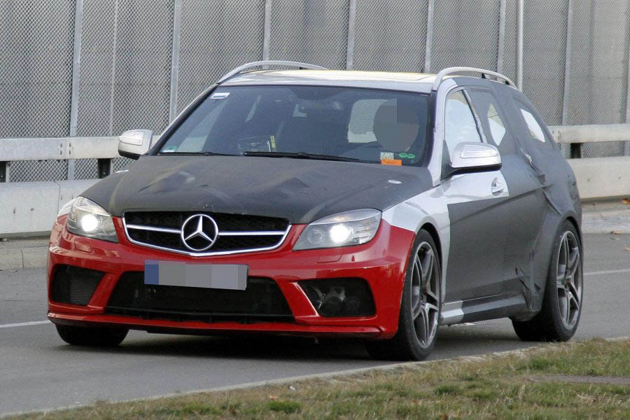 На испытания выехал прототип Mercedes C63 AMG Wagon Black Series